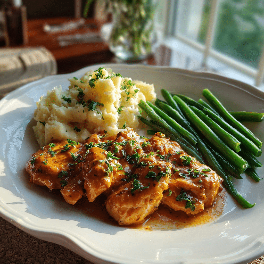 Texas Roadhouse Butter Chicken Skillet served with sides amateur photo