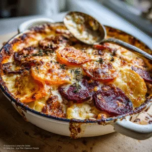 Cheesy Root Vegetable Gratin