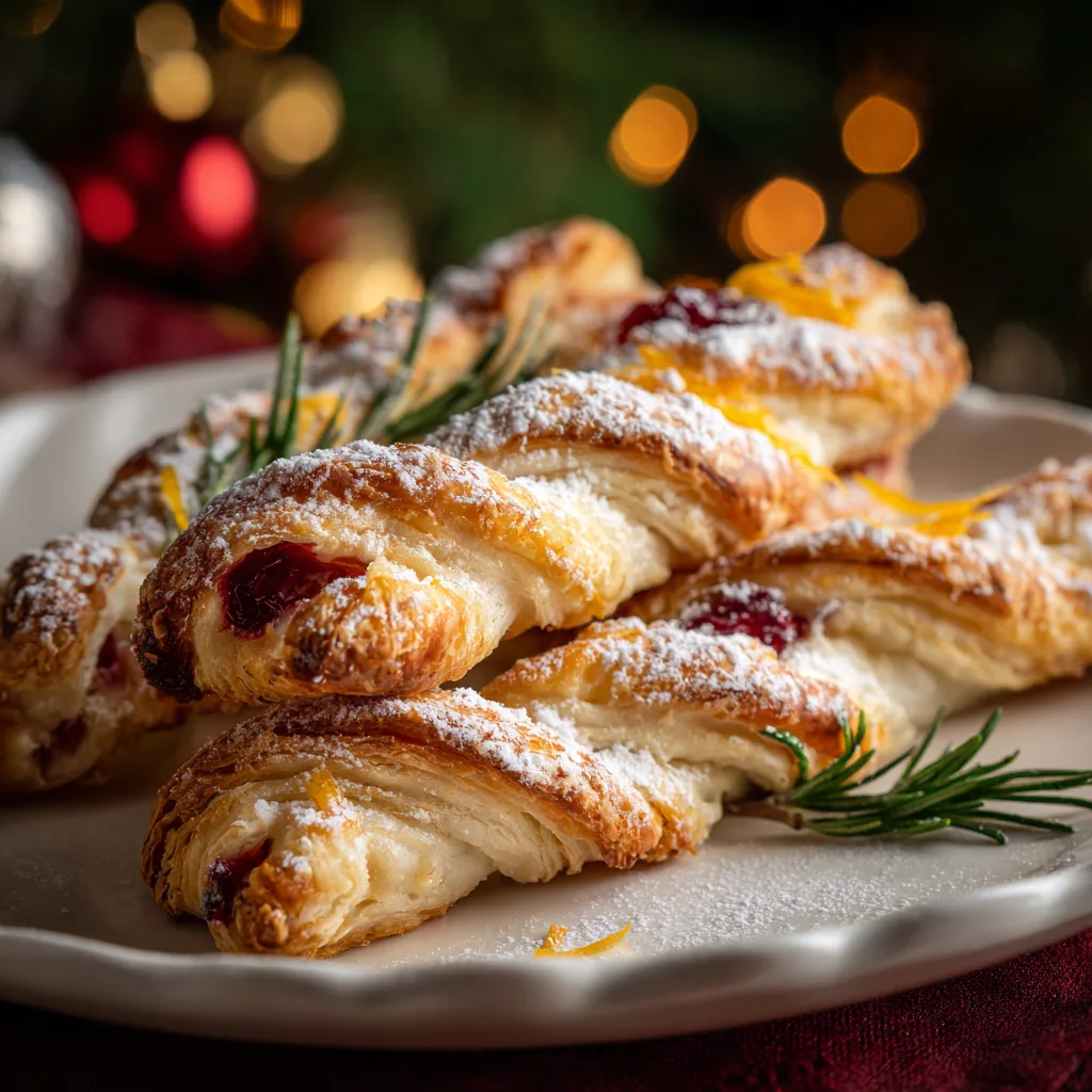 Cranberry Brie Pastry Twists
