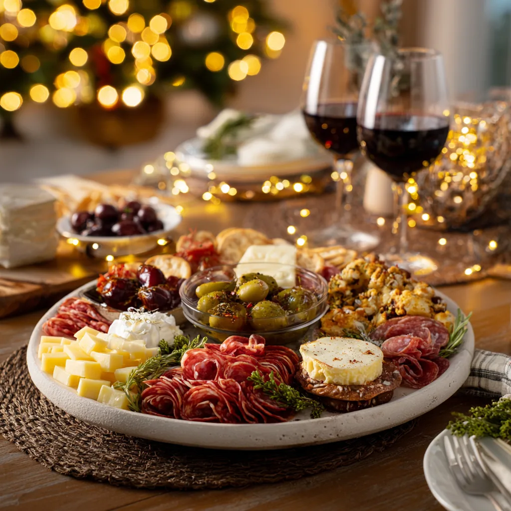 Christmas Antipasto Wreath Platter: The Best Christmas Appetizers for Your Party 3 Christmas Antipasto Wreath Platter