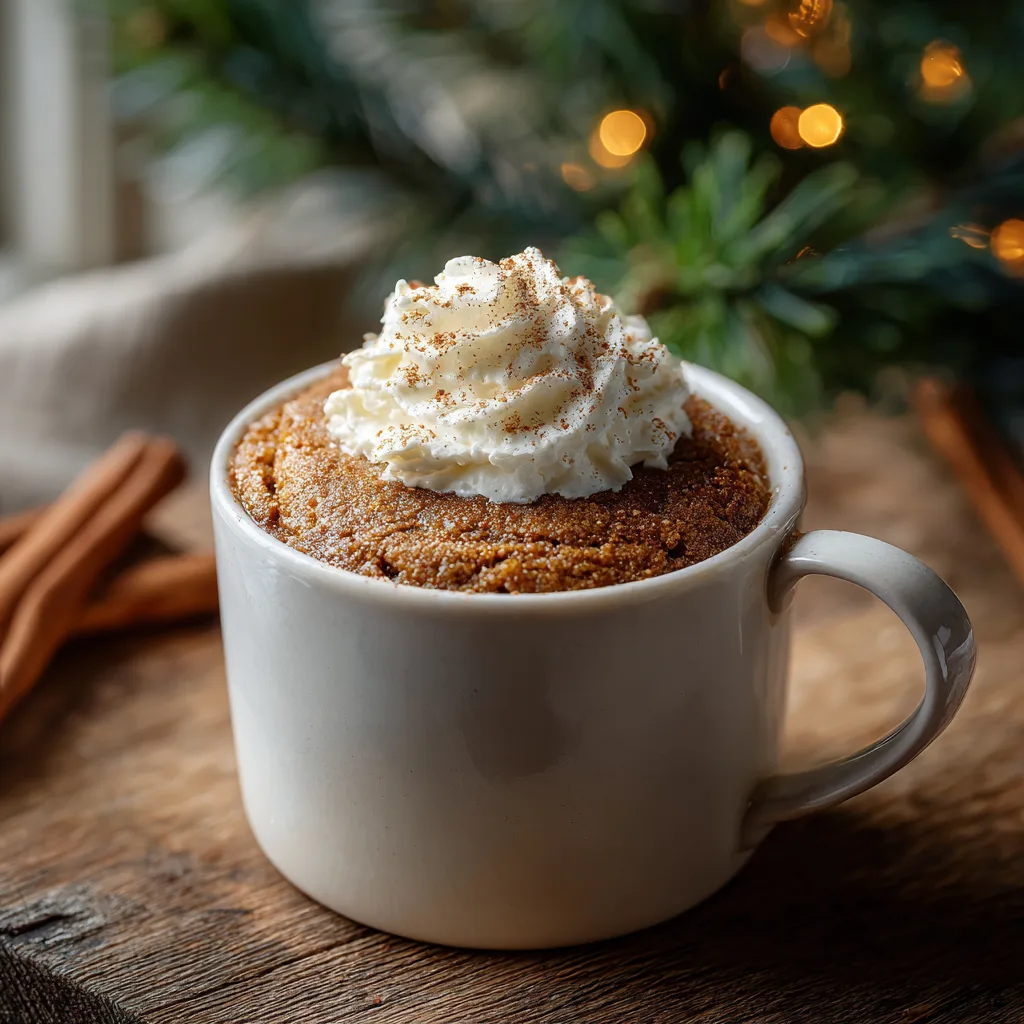 Gingerbread Mug Cake