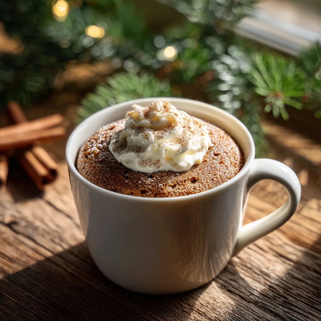 Gingerbread Mug Cake