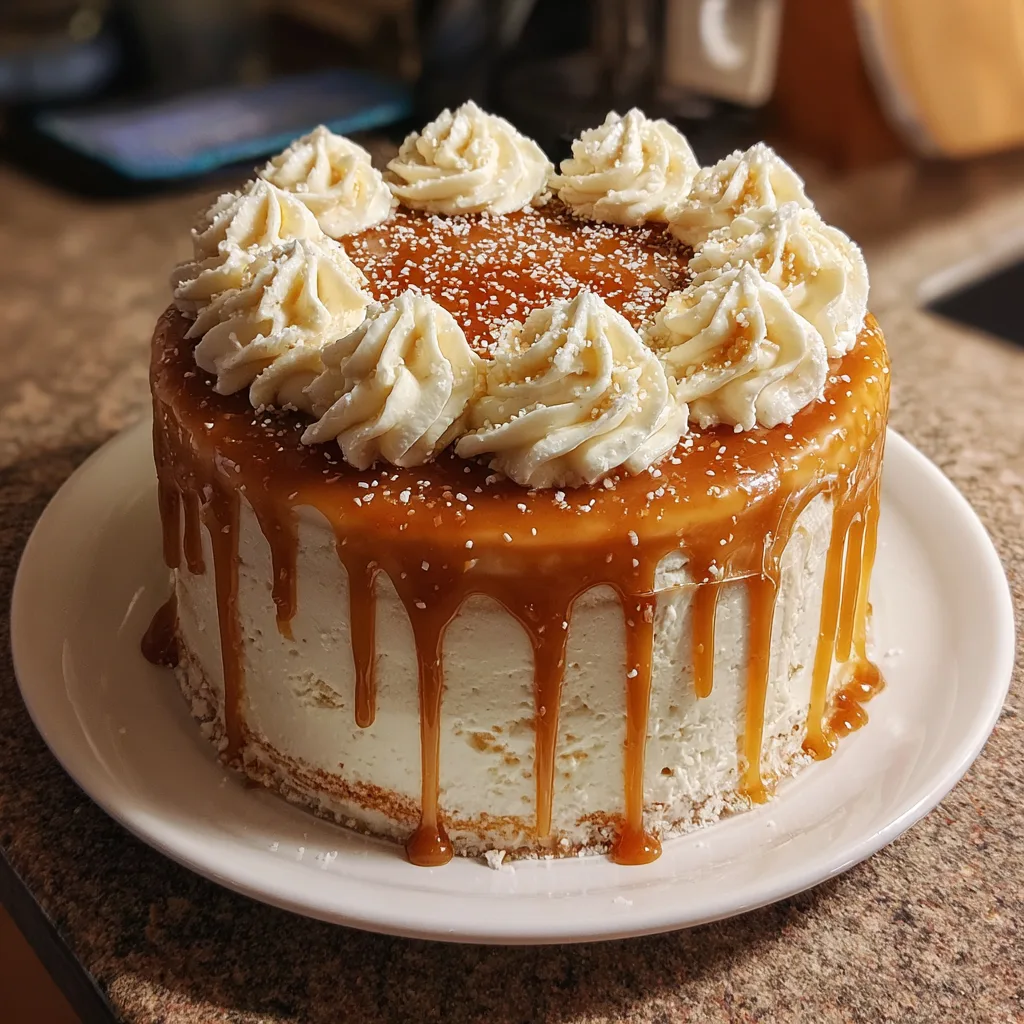 Salted Caramel Cake That Will Melt Your Heart: A Sweet & Salty Sensation 2 Homemade Salted Caramel Cake with Caramel Drip and Buttercream