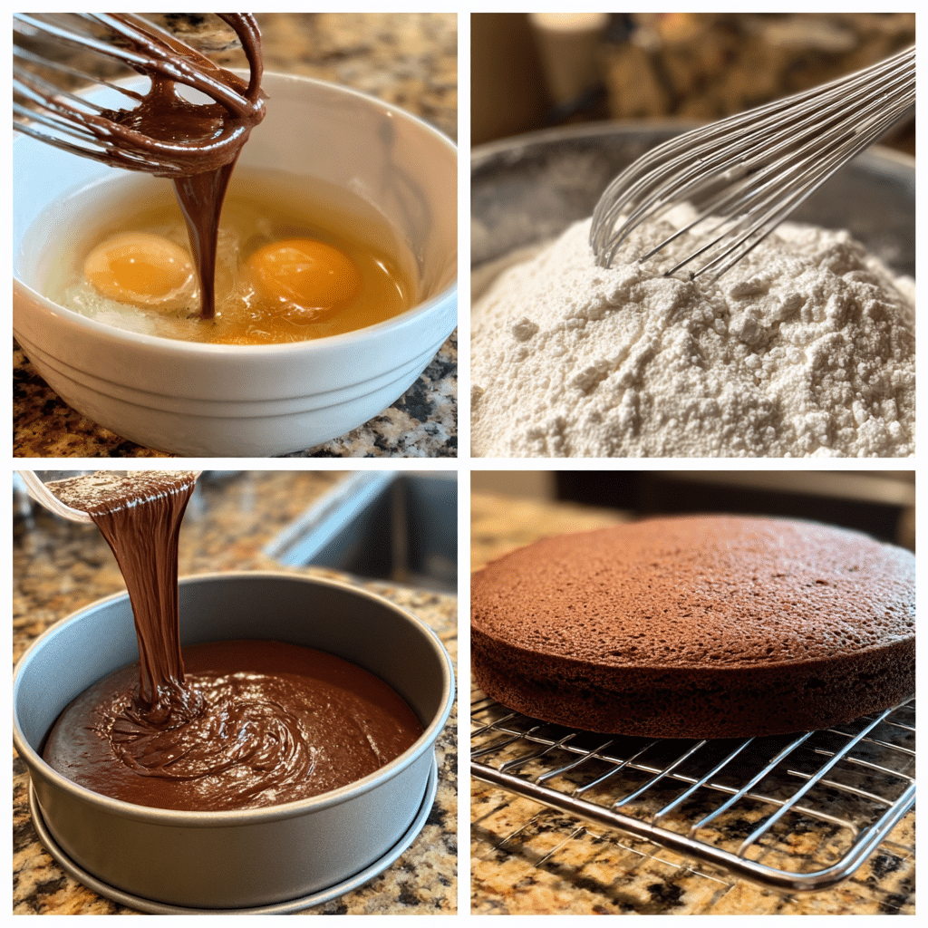 Chocolate Cake Delight: Scrumptious, Easy, and Irresistible Every Time 4 Step by step making homemade Chocolate Cake