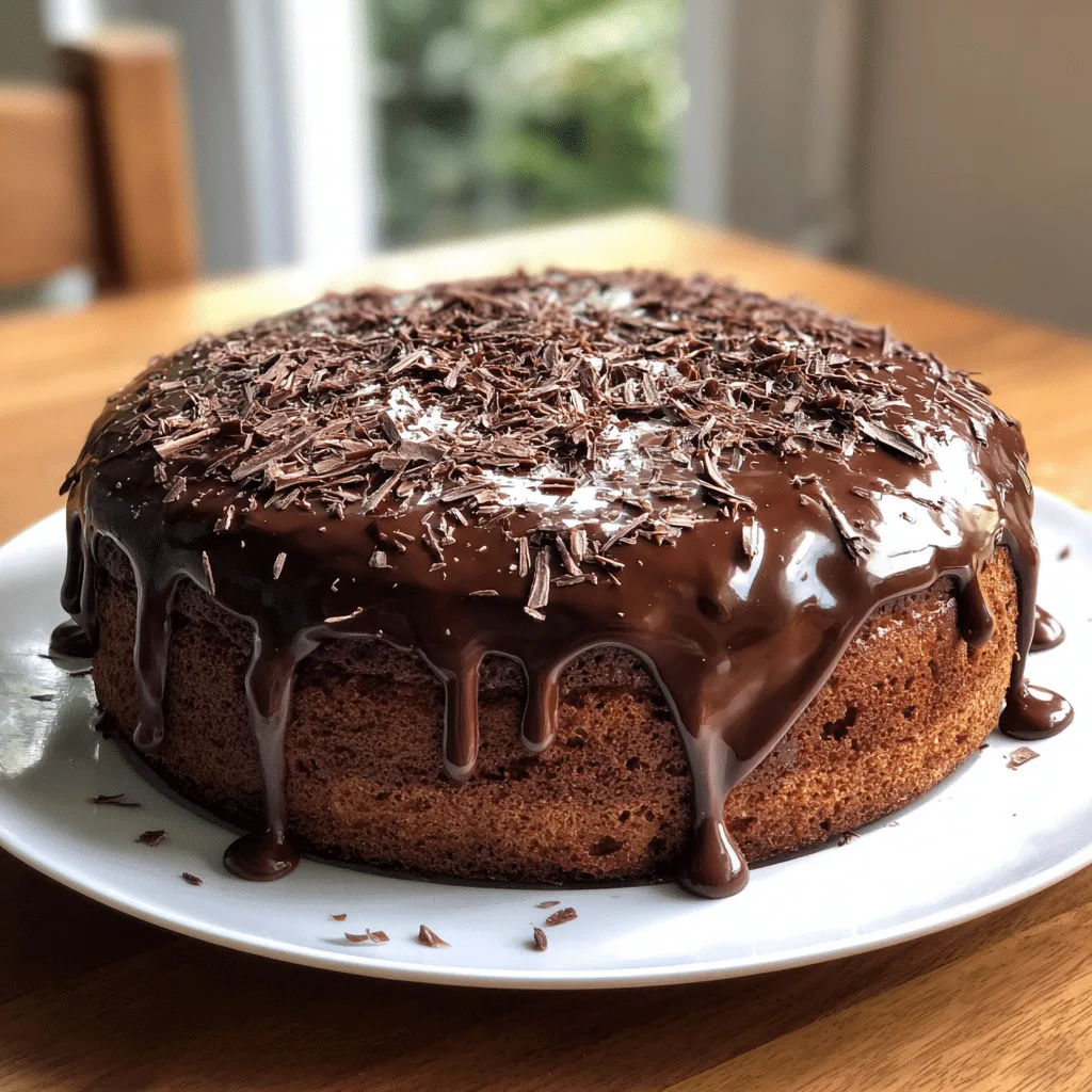 Chocolate Cake Delight: Scrumptious, Easy, and Irresistible Every Time 2 Homemade Chocolate Cake with ganache on top