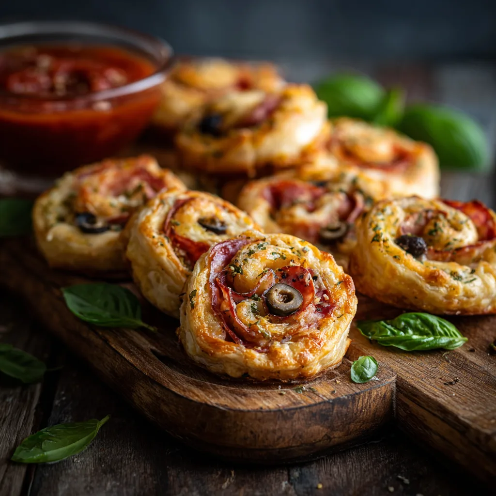 Antipasto Puff Pastry Pinwheels