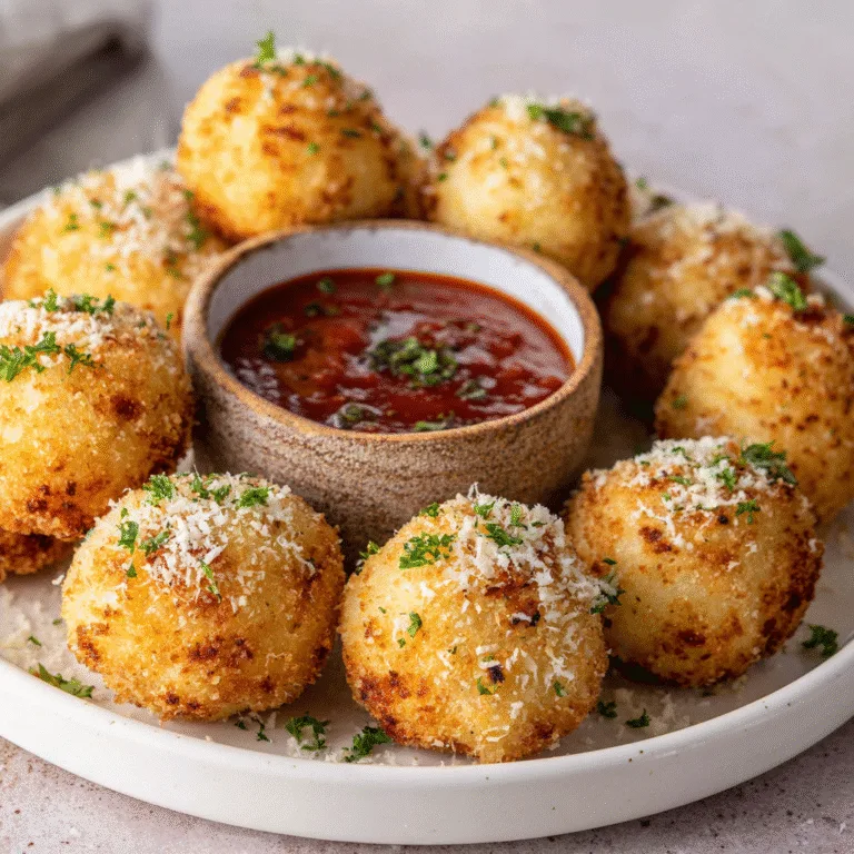Mini Arancini Balls with Marinara Dip