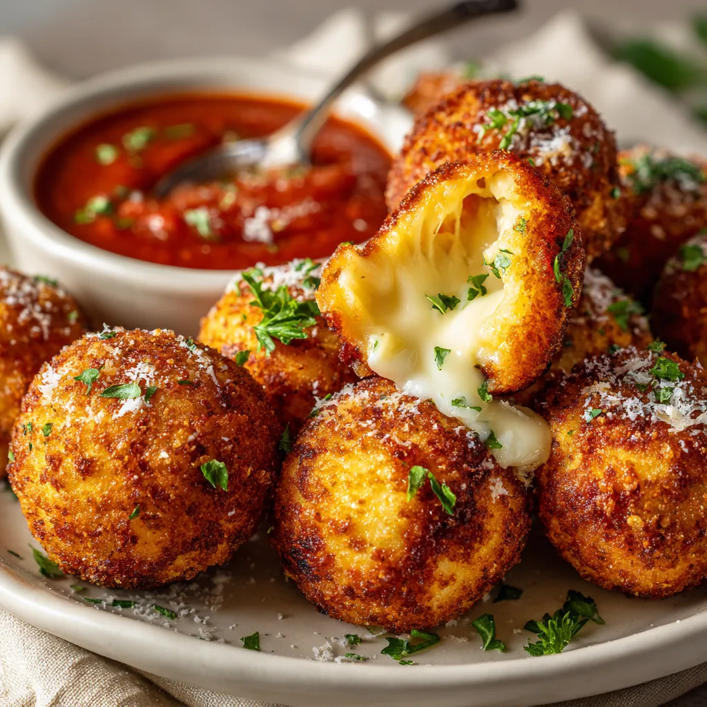 Mini Arancini Balls with Marinara Dip