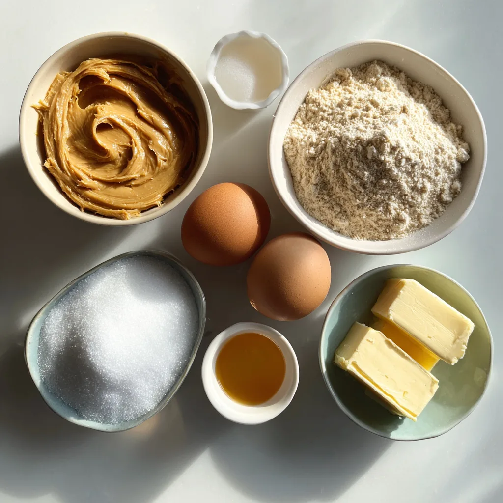 Classic Soft PB Cookies with Criss-Cross Pattern: Irresistibly Chewy Peanut Butter Cookies 2 Ingredients for Classic Soft PB Cookies with Criss-Cross Pattern