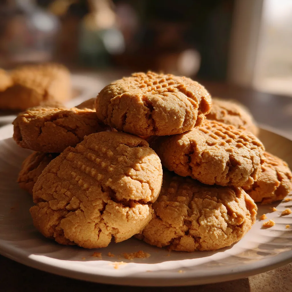 Thick Peanut Butter Drop Cookies