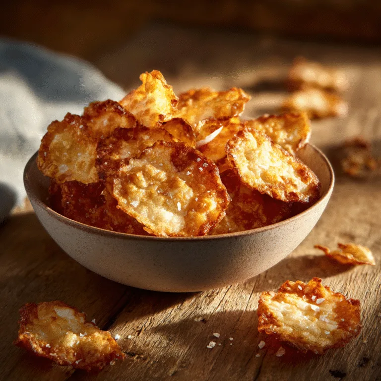 Crunchy Cottage Cheese Chips