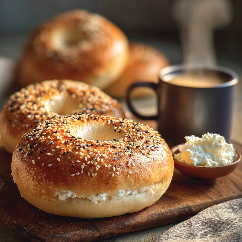 Cottage Cheese Protein Bagels