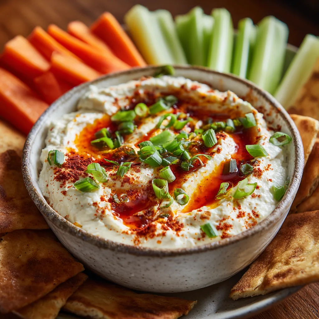 Buffalo Cottage Cheese Dip