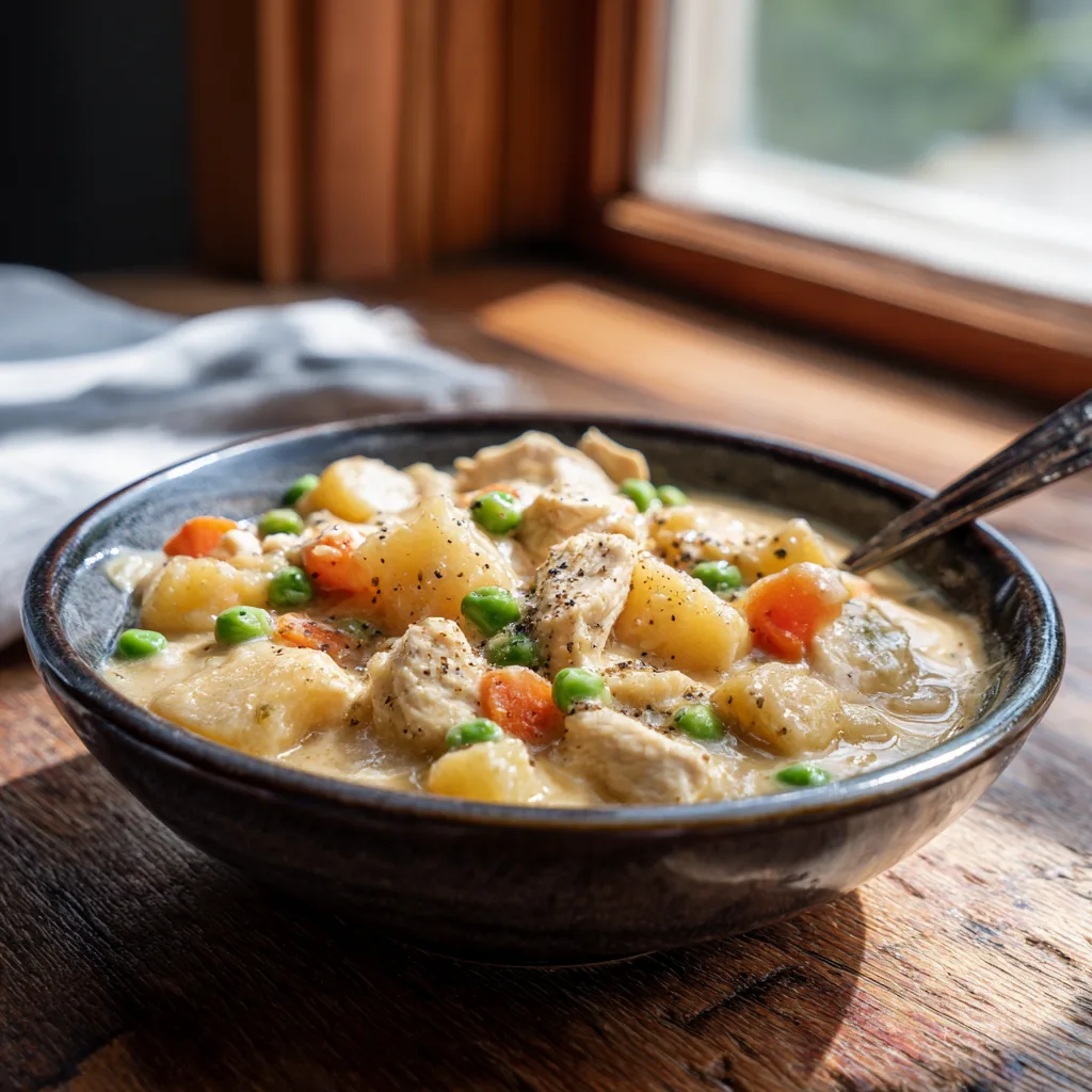 Slow Cooker Chicken Pot Pie Stew