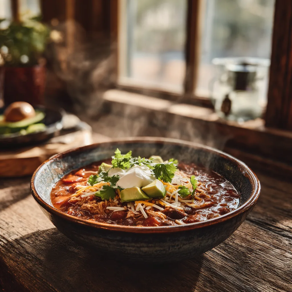 Slow Cooker Chicken Chili