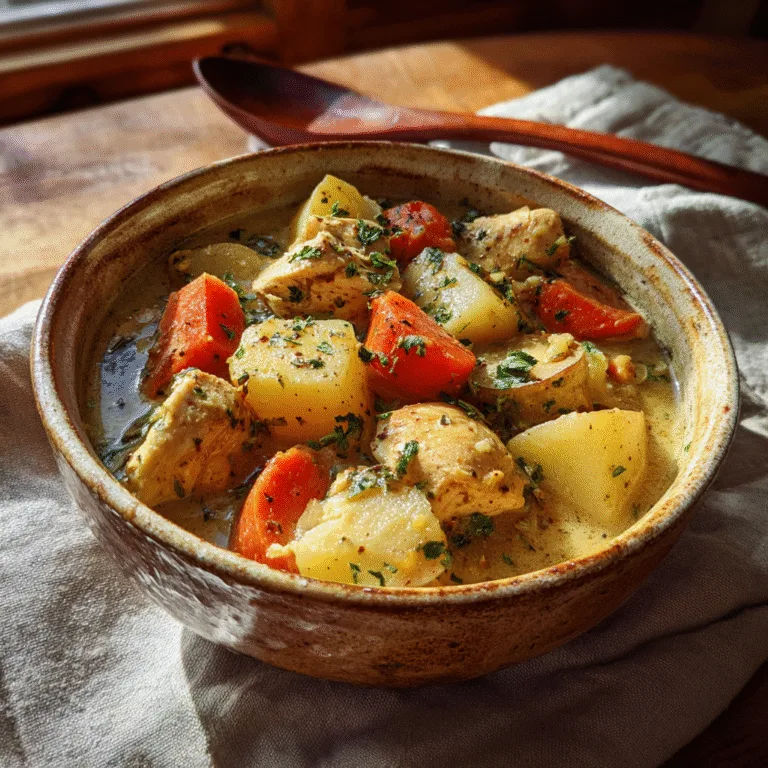 Maple Dijon Chicken Stew