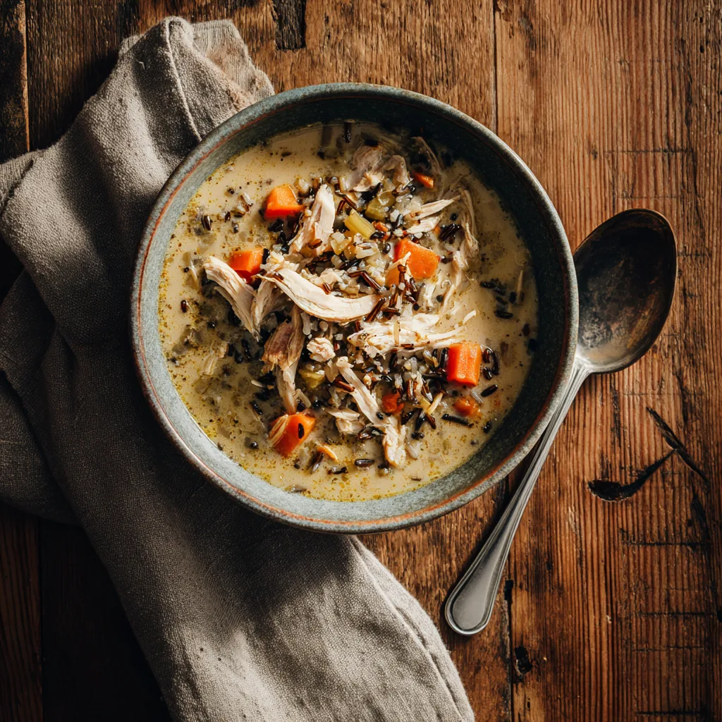 Slow Cooker Chicken & Wild Rice Soup