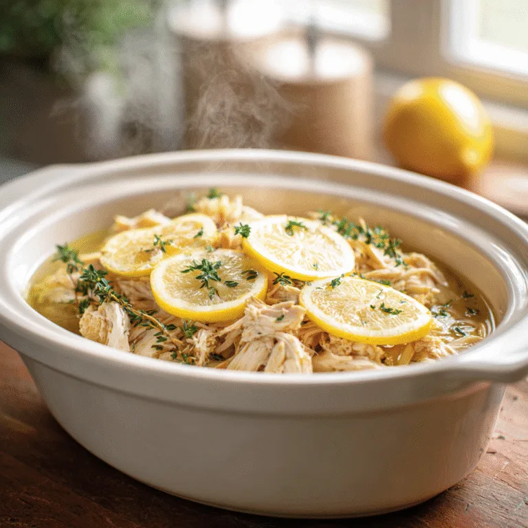 Healthy Lemon Chicken Crockpot