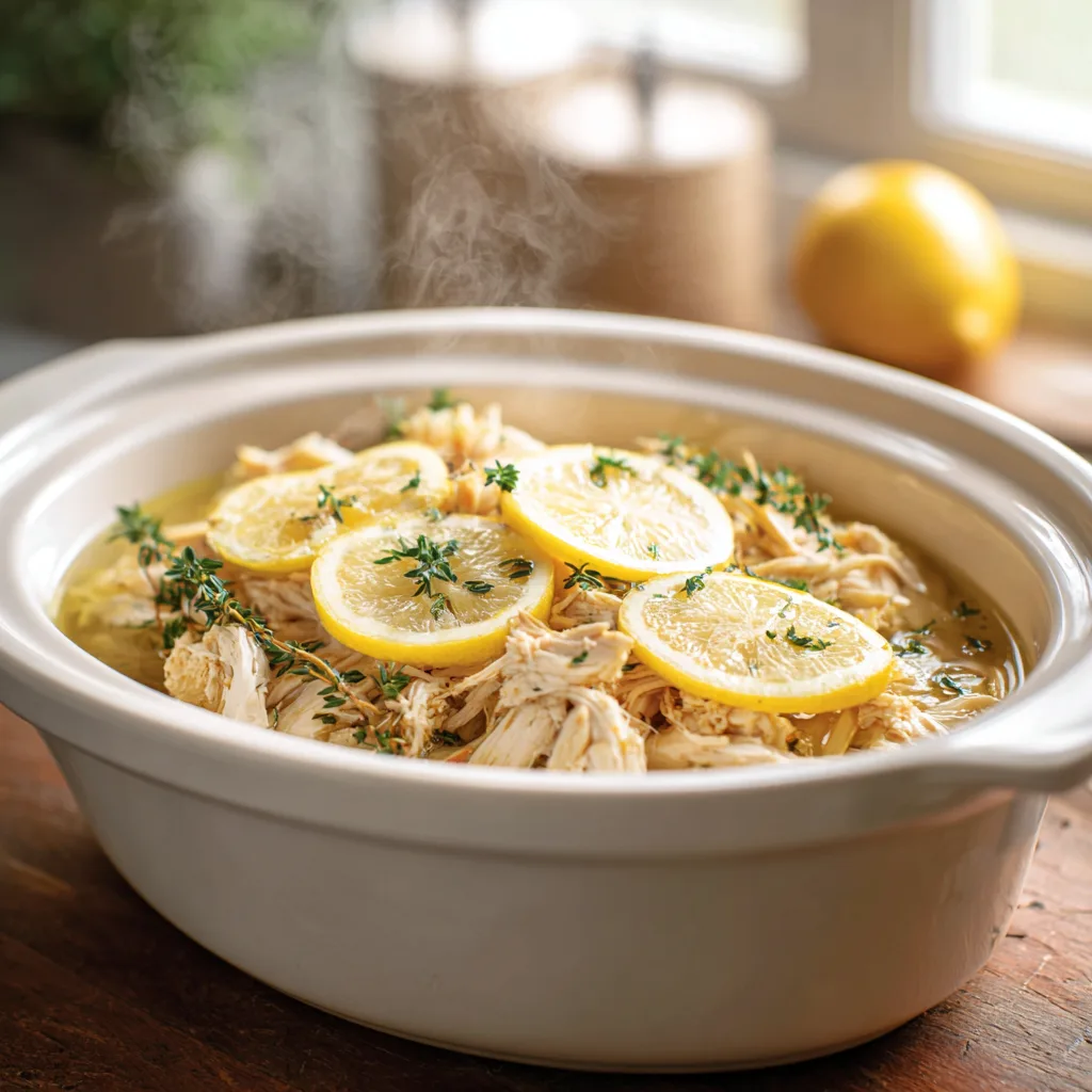 Healthy Lemon Chicken Crockpot