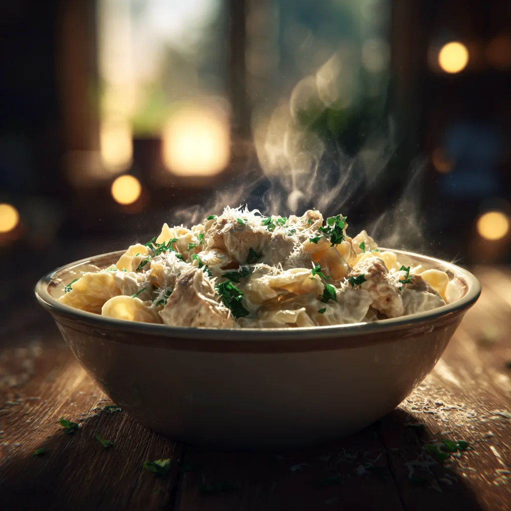 Chicken Alfredo Crockpot Pasta