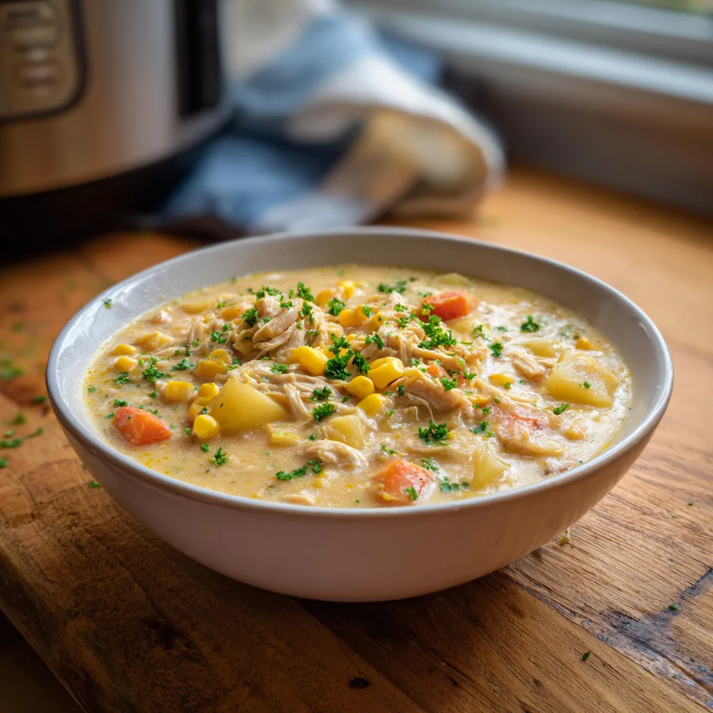 Crockpot Chicken Corn Chowder