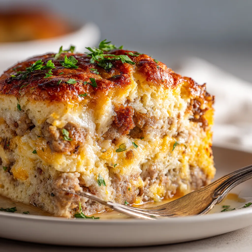 Sausage & Biscuit Breakfast Bake