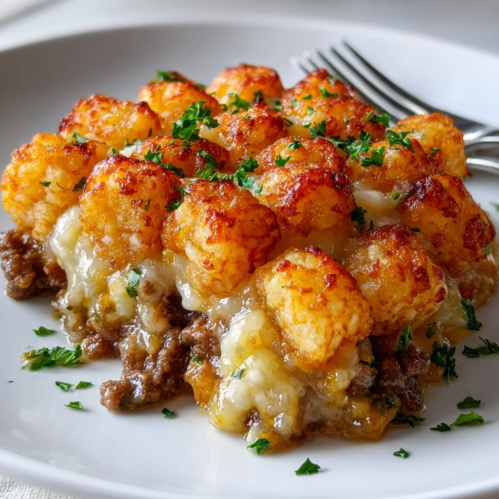 Tater Tot Casserole for a Crowd