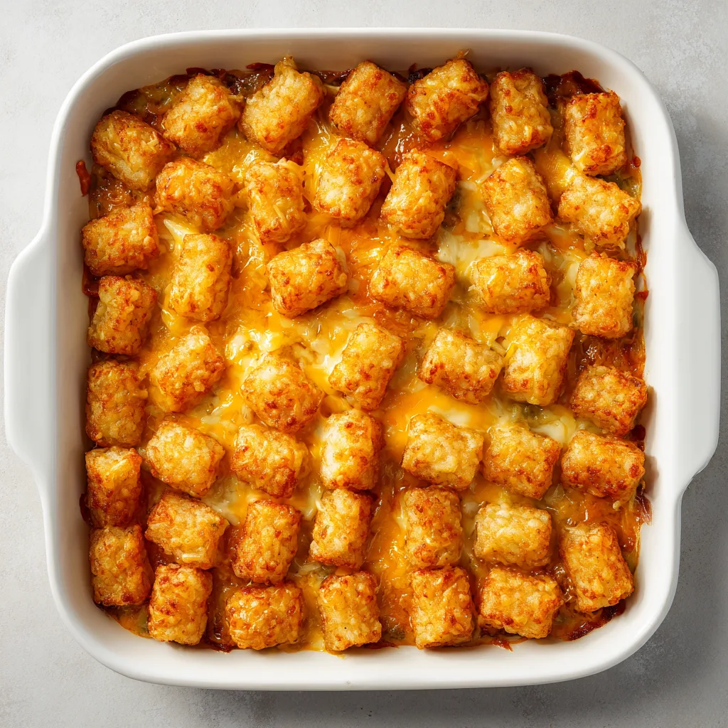 Tater Tot Casserole for a Crowd