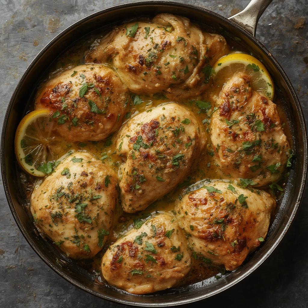 15 Minute Lemon Herb Chicken Skillet