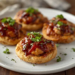 BBQ Chicken Flatbread Bites