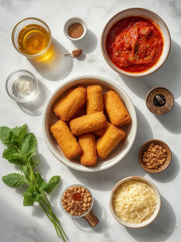 Baked Mozzarella Sticks with Marinara: Irresistibly Crispy & Cheesy Perfection 2 Baked Mozzarella Sticks with Marinara 1