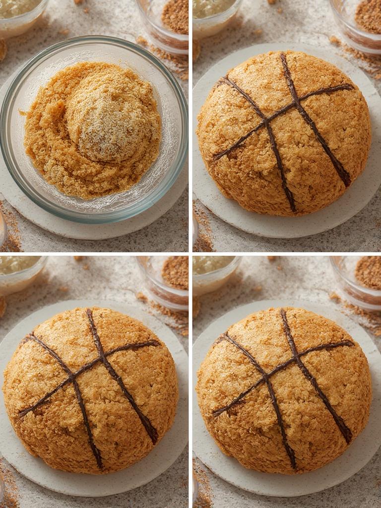 Basketball Cookie Cake Recipe 2