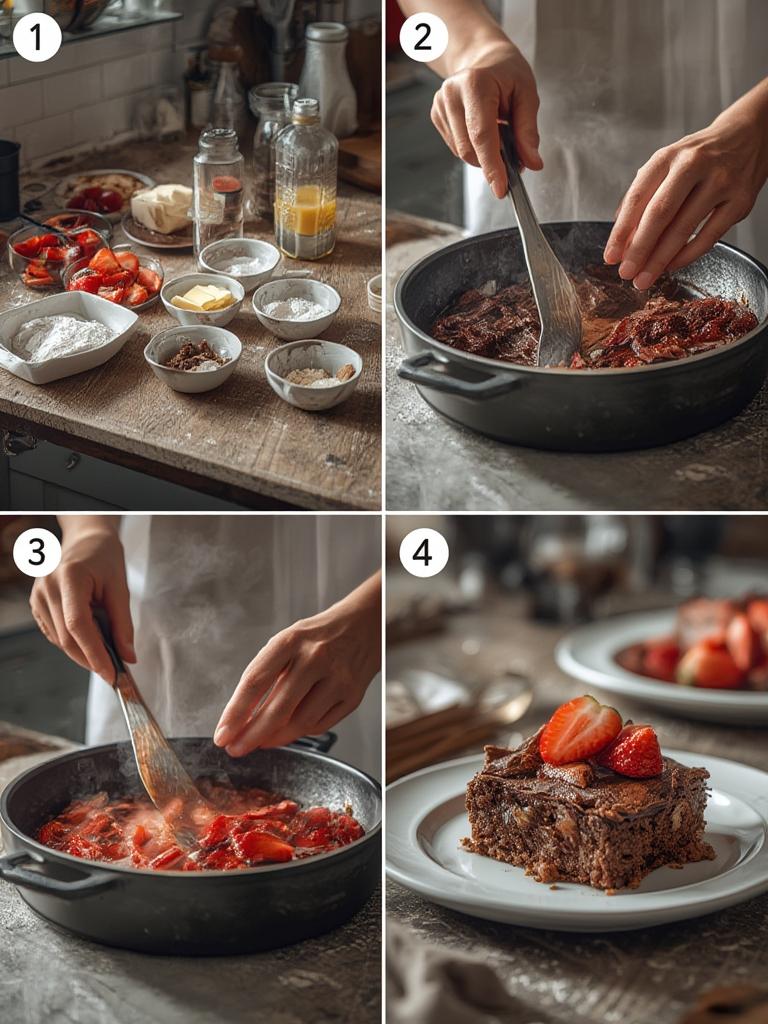 Chocolate Strawberry Cake Slice 2