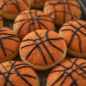 Classic Basketball Sugar Cookies