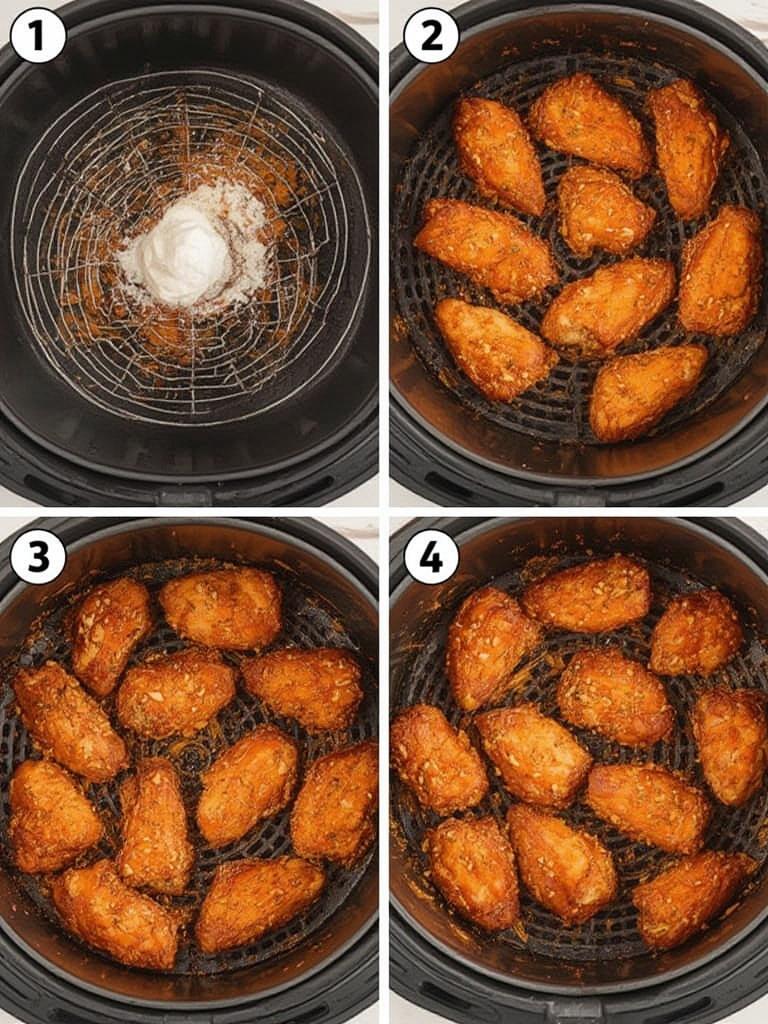 Crispy Air Fryer Buffalo Wings 2
