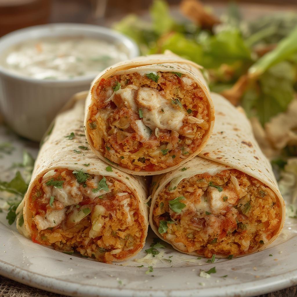 Crispy Chicken Caesar Wrap Bites