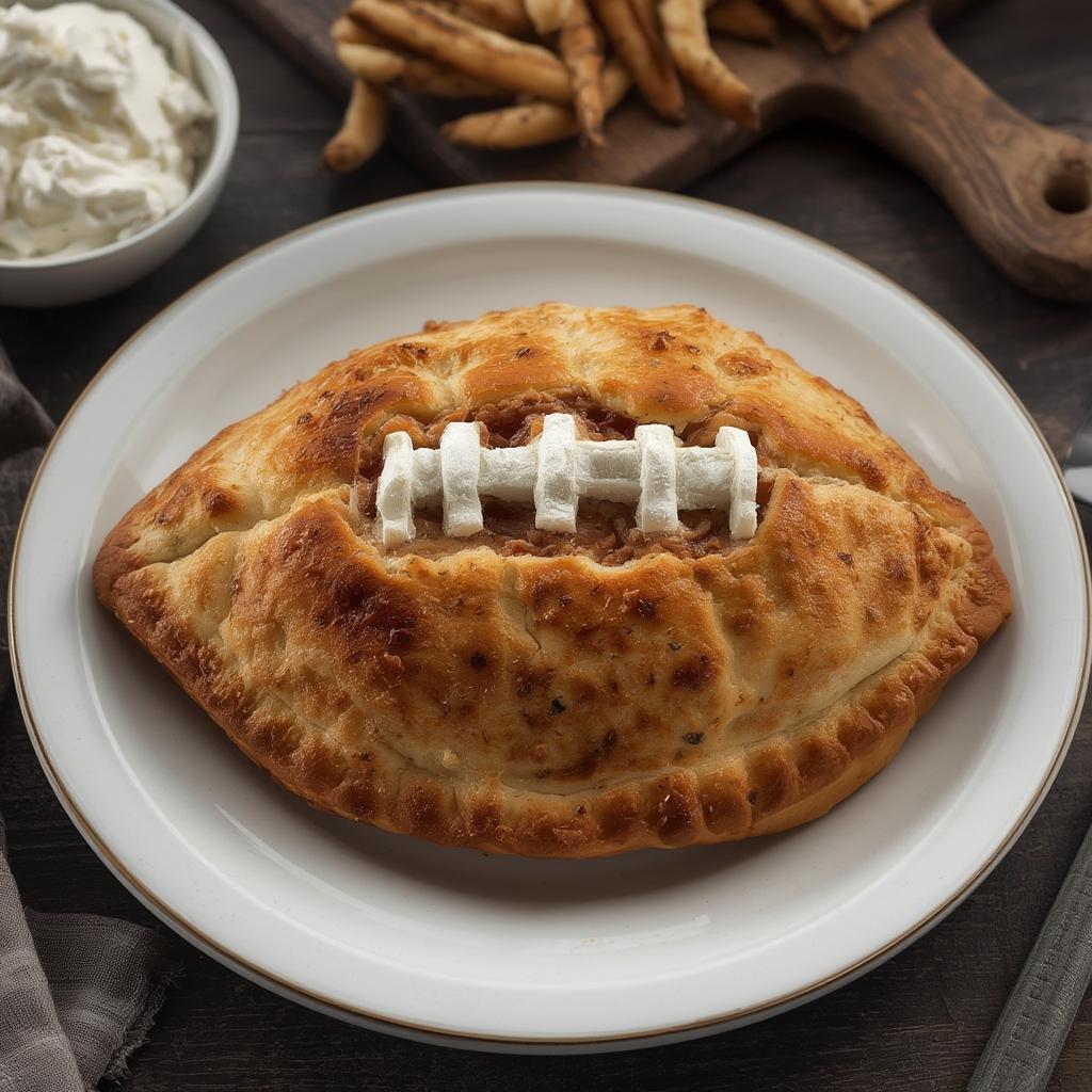 Football Shaped Calzones