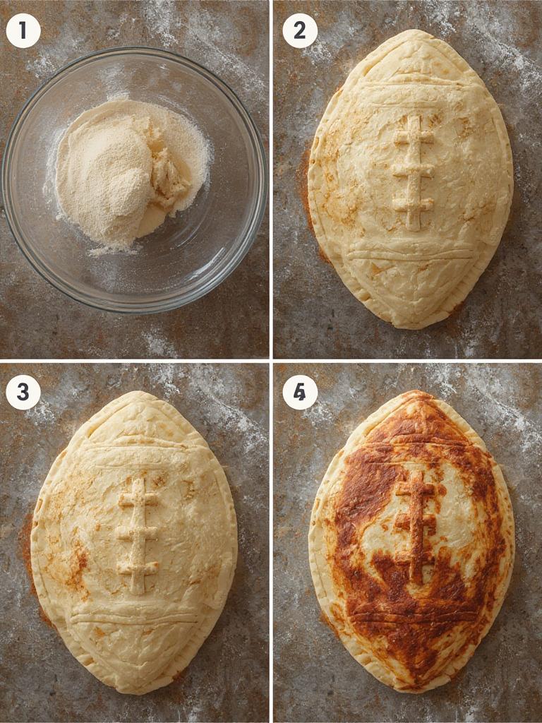 Football Shaped Calzones 1 2