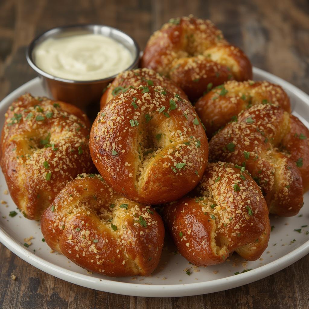 Garlic Parmesan Pretzel Bites