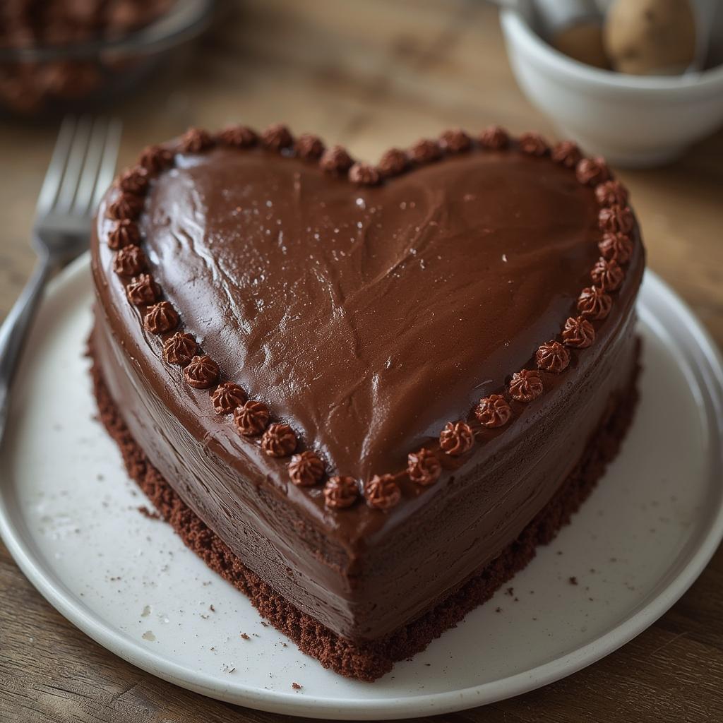 Heart Shaped Chocolate Hack Cake