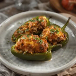 Jalapeño Popper Stuffed Mini Peppers