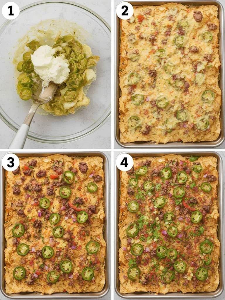 Loaded Sheet Pan Nachos with Jalapeyos 8