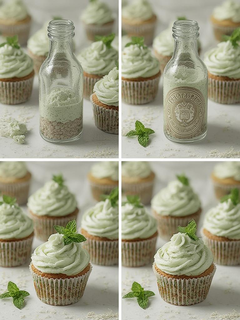 Mint Bottle Cupcakes 6