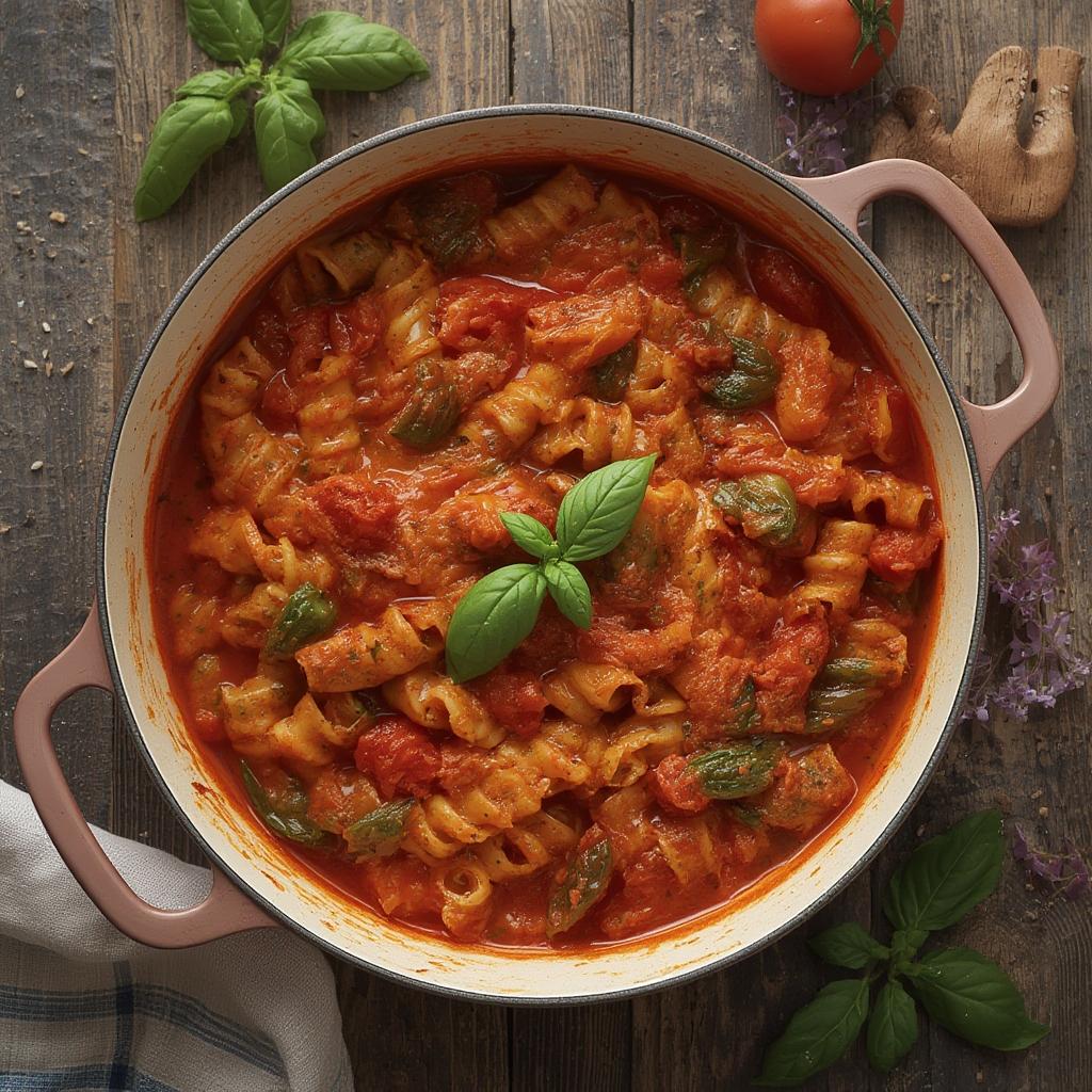 One Pot Tomato Basil Pasta