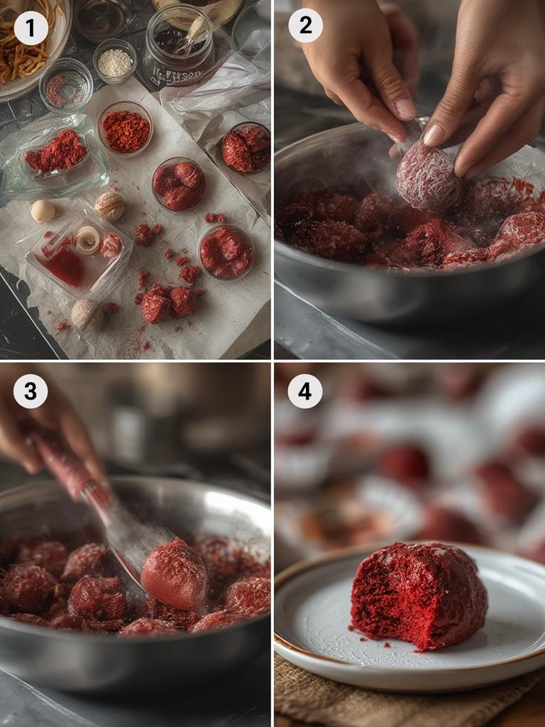 Red Velvet Cake Balls Truffles 2
