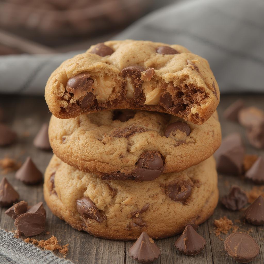 Reese Pieces Cookies Crispy Edge Version