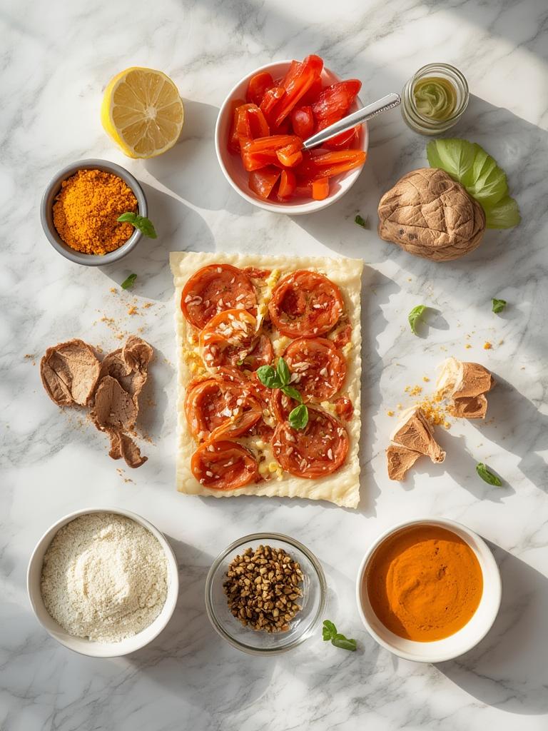 Irresistible Savory Puff Pastry Pizza Squares - Quick & Tasty! 2 Savory Puff Pastry Pizza Squares 1