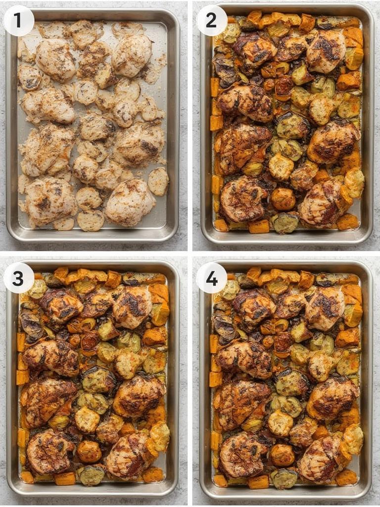 Sheet Pan Balsamic Chicken & Veggie Bake: Savory Perfection in One Dish! 3 Sheet Pan Balsamic Chicken Veggie Bake 2