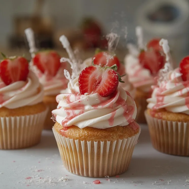Strawberry Stroller Cupcakes
