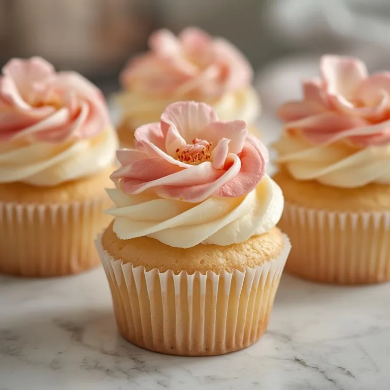 Vanilla Baby Bloom Cupcakes